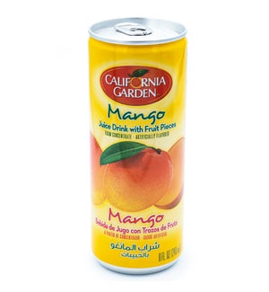 Mango CG Juice w/ Pieces Tin  240 mL x 24